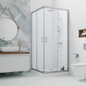 Radaway Premium Plus C/D 1900 90x90 chrom kabina narożna przesuwna